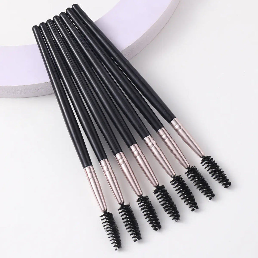 Crystal Lash Brush Set with Spiral and Colorful Tweezers