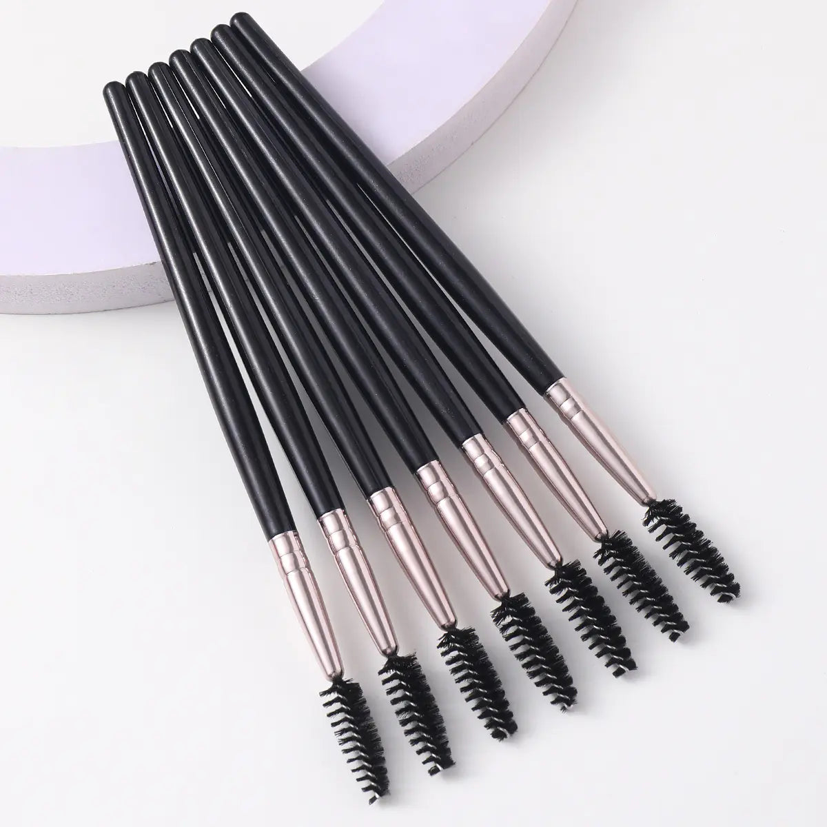 Crystal Lash Brush Set with Spiral and Colorful Tweezers