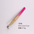 High Precision Pink Gradient Eyelash Extension Tweezers
