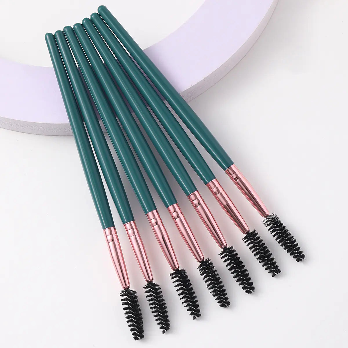 Crystal Lash Brush Set with Spiral and Colorful Tweezers