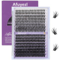 320 PCS Fluffy Lashes Lash Clusters Individual Lash Extensions 3D Layered Volume Eyelashes Thin Invisible Band Wispy Faux Mink Lash 10-16mm Mix 30D 40D 50D Curl Eyelashes Clusters Newbies Five-Second